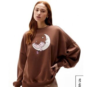 PacSun Brown Sweatshirt with bear design